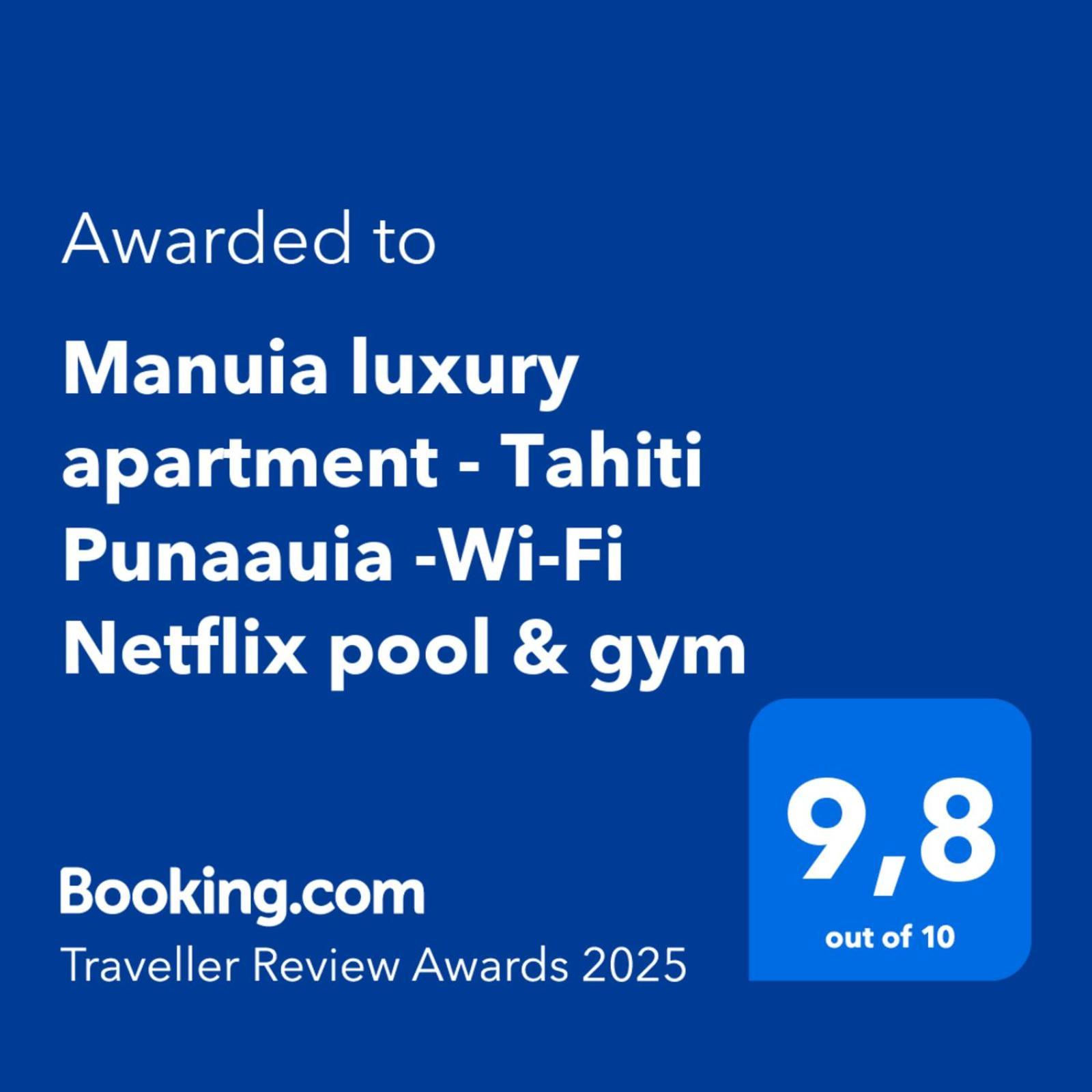 Manuia Luxury Apartment - Tahiti Punaauia -Wi-Fi Netflix Pool & Gym Екстер'єр фото
